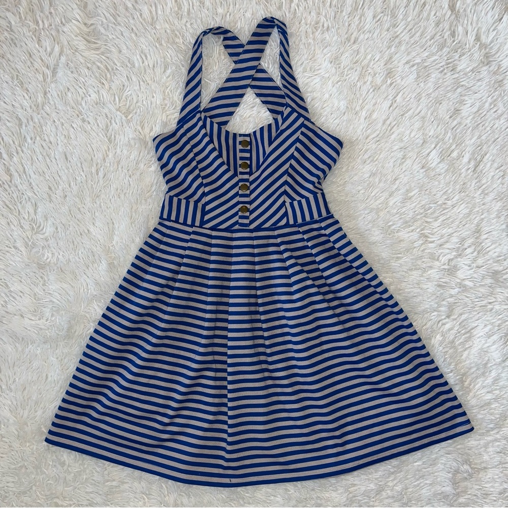 Vintage Striped Mini Dress